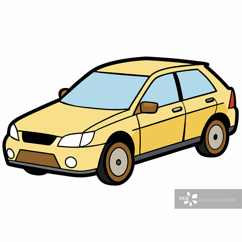 斯巴鲁汽车扁平设计图片素材