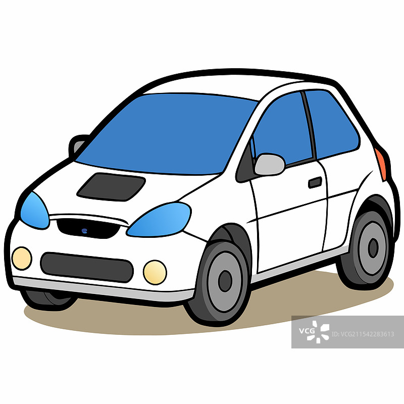 斯巴鲁汽车扁平设计图片素材