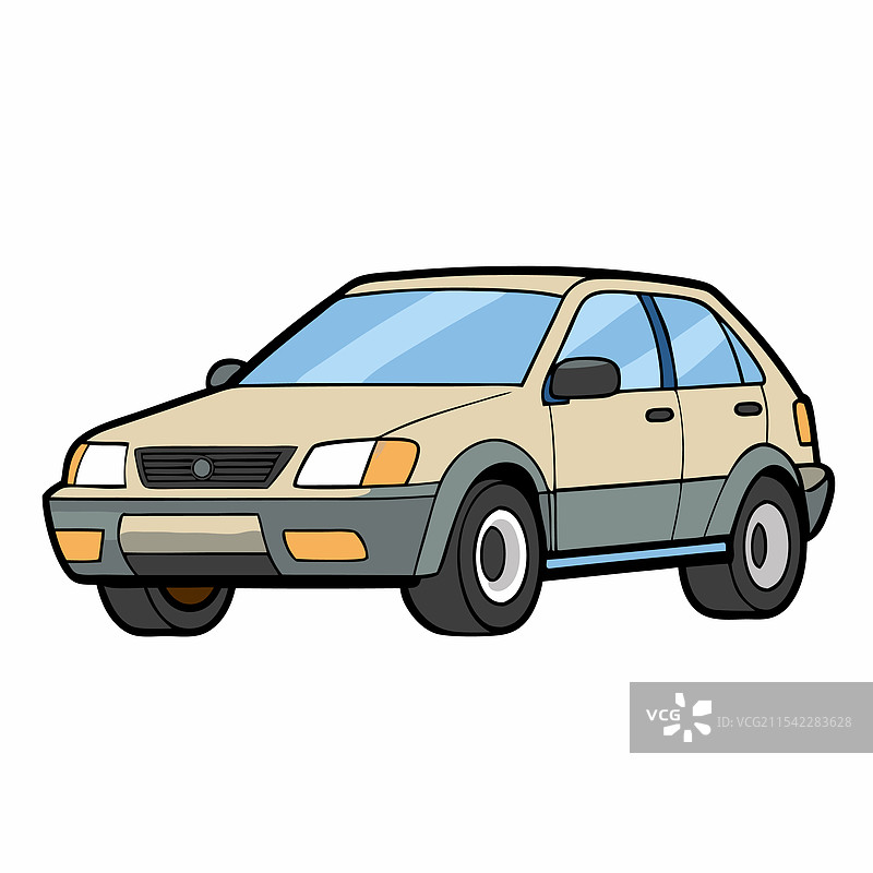 斯巴鲁汽车扁平设计图片素材