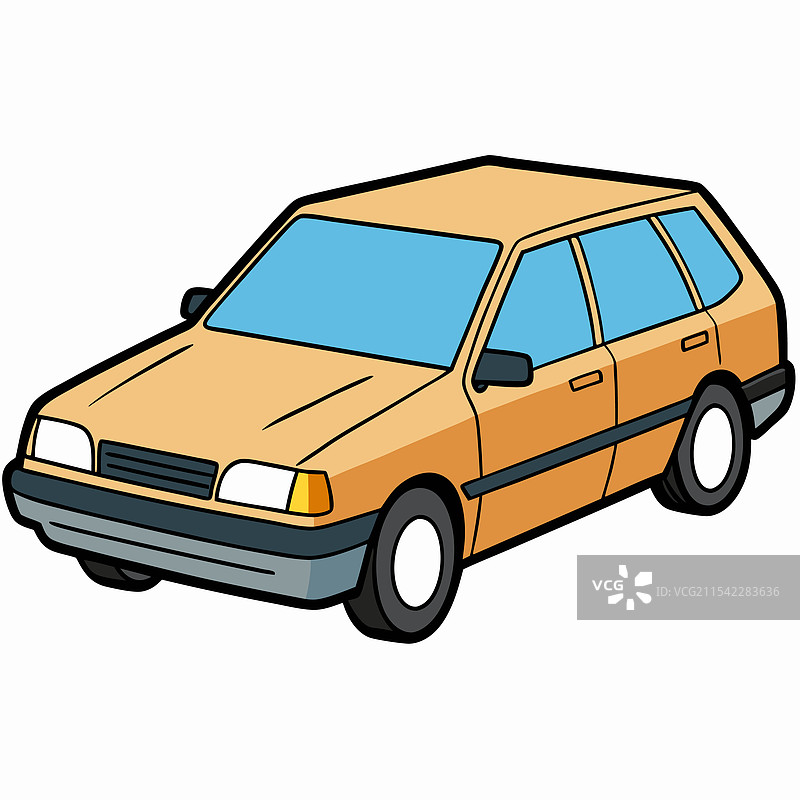 斯巴鲁汽车扁平设计图片素材