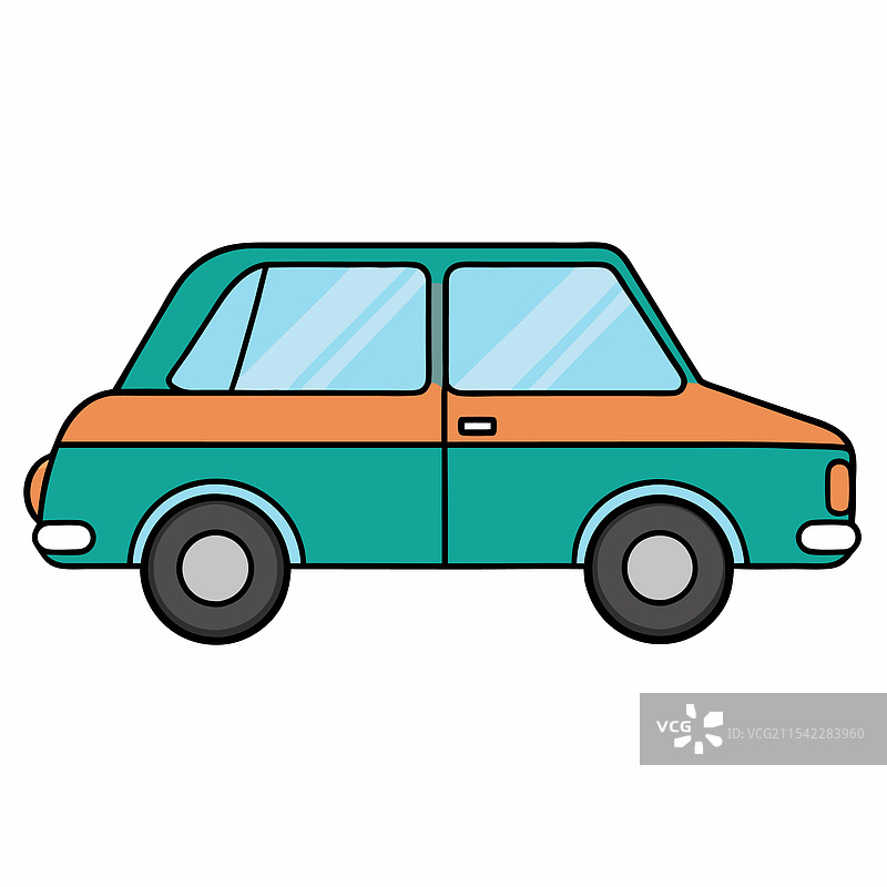 丰田汽车扁平设计图片素材