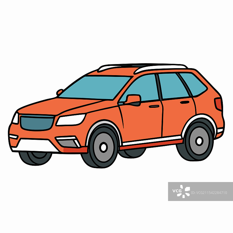 沃尔沃汽车扁平设计图片素材