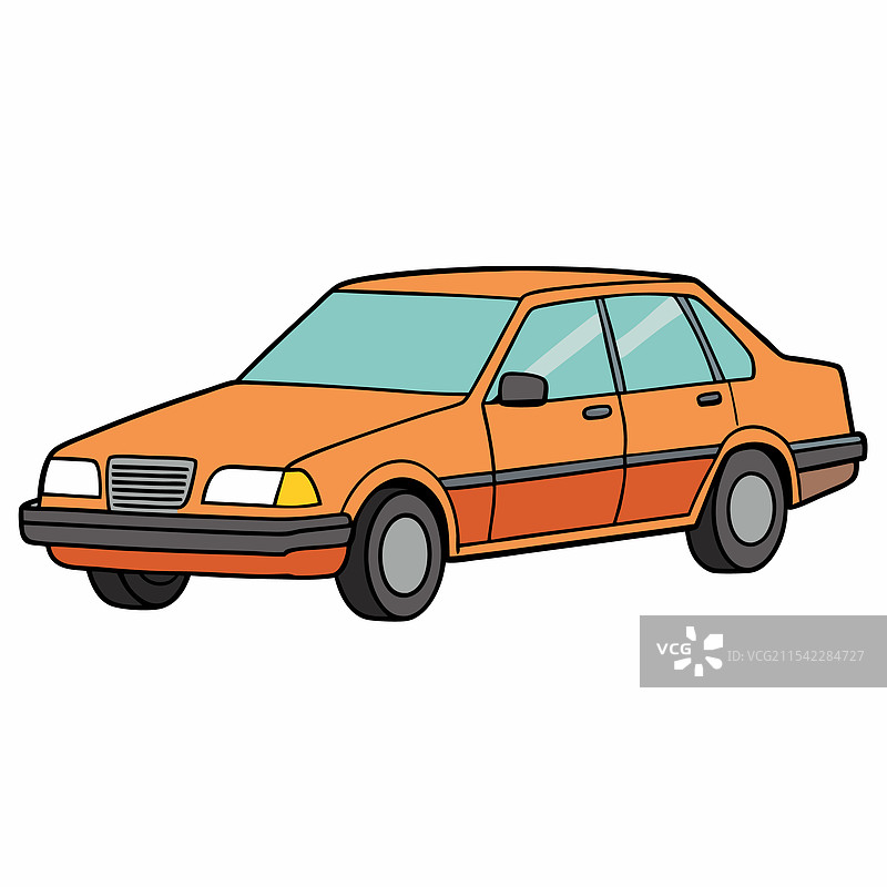 沃尔沃汽车扁平设计图片素材