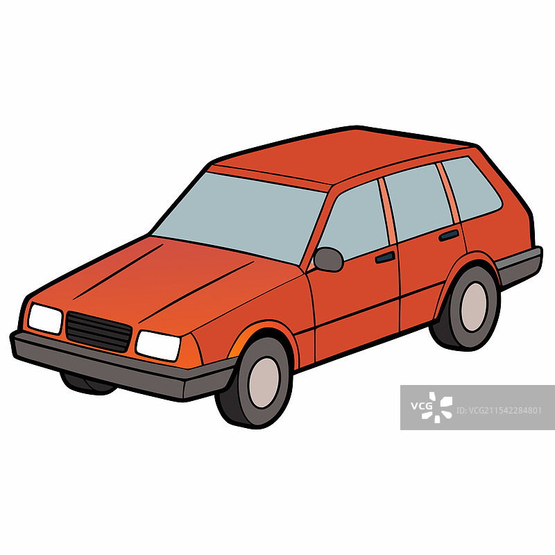 沃尔沃汽车扁平化设计图片素材