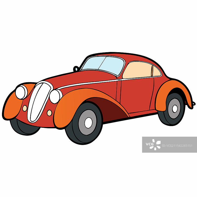 布加迪汽车扁平设计图片素材