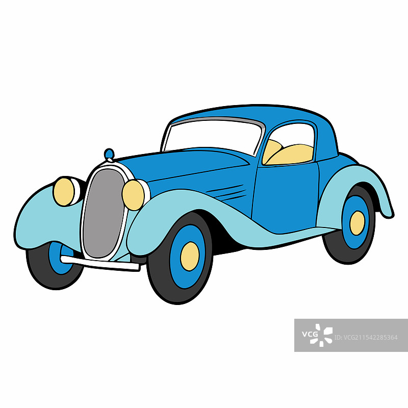 布加迪汽车扁平设计图片素材