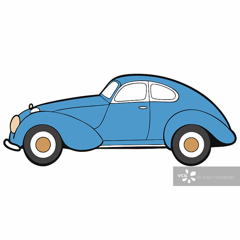 布加迪汽车扁平设计图片素材