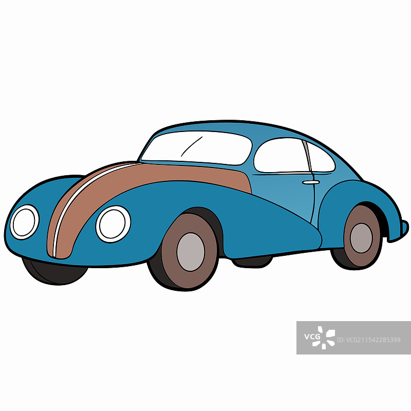 布加迪汽车扁平设计图片素材