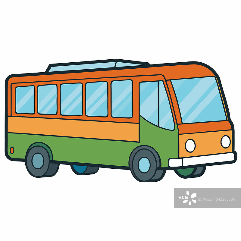 公交车平面设计图片素材