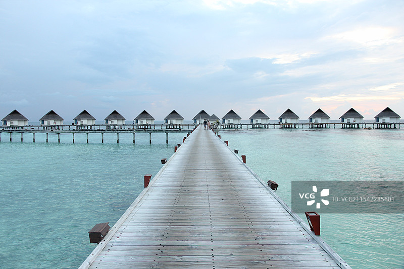 马尔代夫特色水屋图片素材