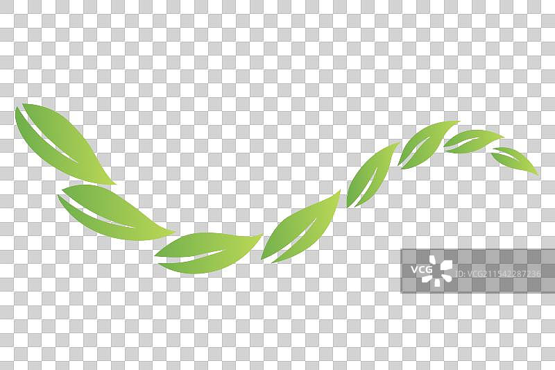 理想的创意风格化彩色叶子设计图片素材