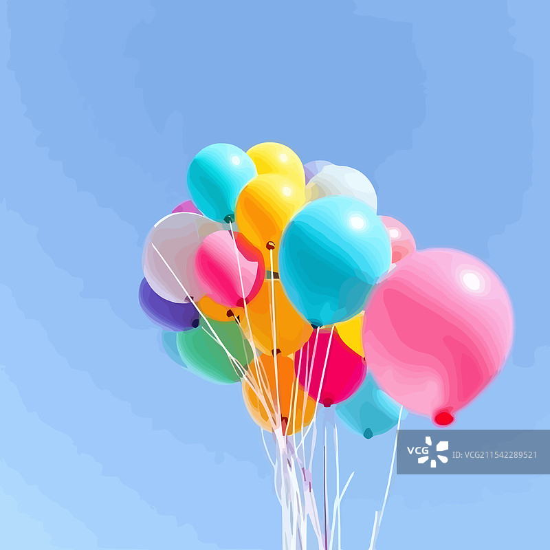 一束气球图片素材