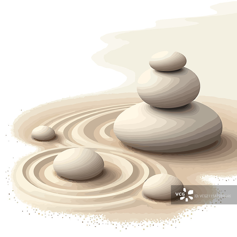 一堆石头在白色背景上图片素材