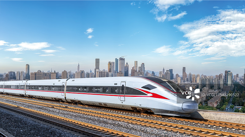 现代城市高铁公共交通运输图片素材
