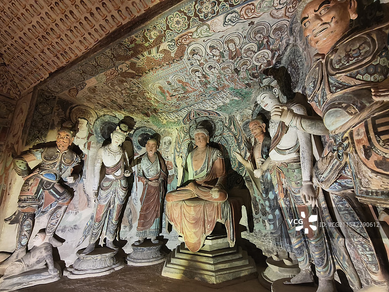 敦煌莫高窟塑像图片素材