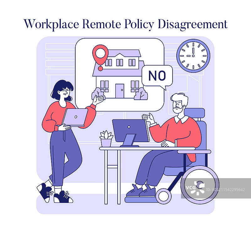 工作场所争议平面图图片素材