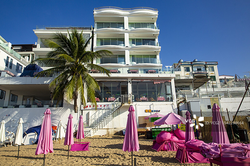 三亚天涯小镇：海边民居图片素材