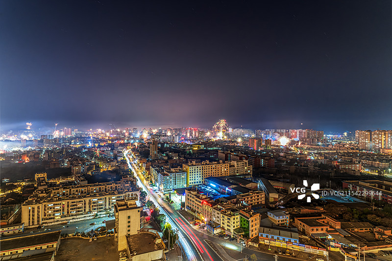 2025年昭阳区元旦节烟花图片素材