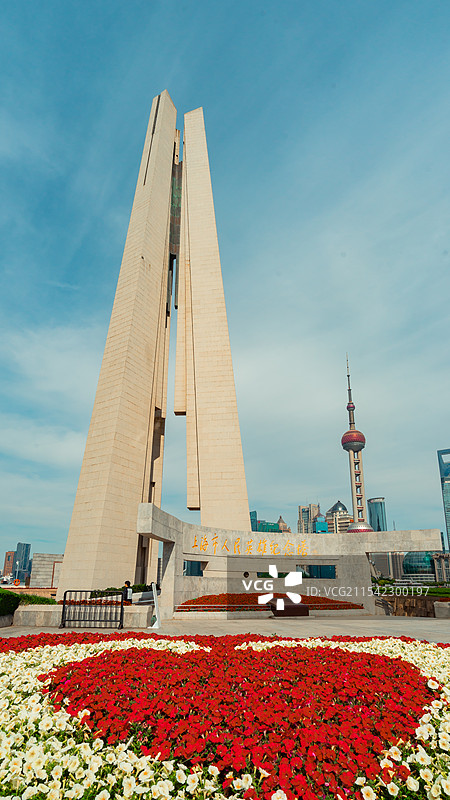 上海人民英雄纪念碑图片素材