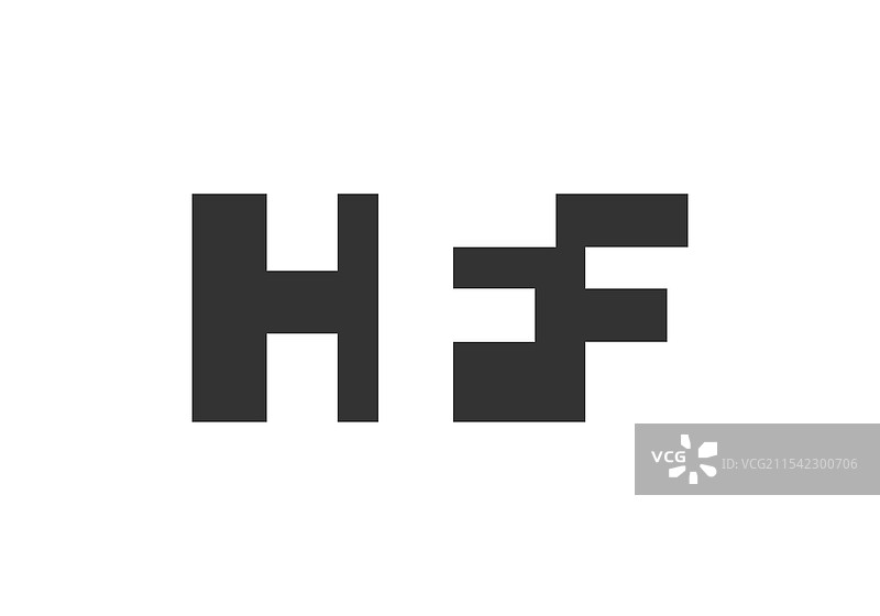 hff标志设计，字母h f f，粗体字型图片素材