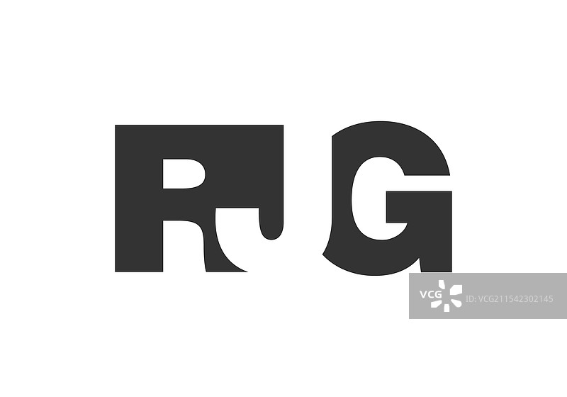 rjg标志设计，字母r j g，粗体字型图片素材