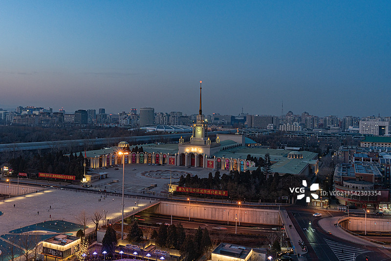 北京展览馆景观图片素材