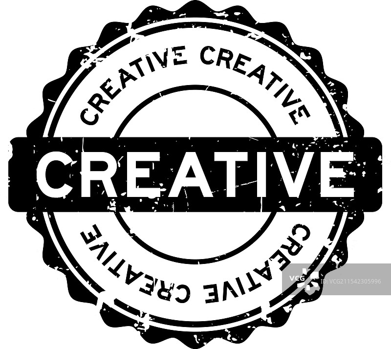 创意黑色磨砂圆形橡胶印章图片素材