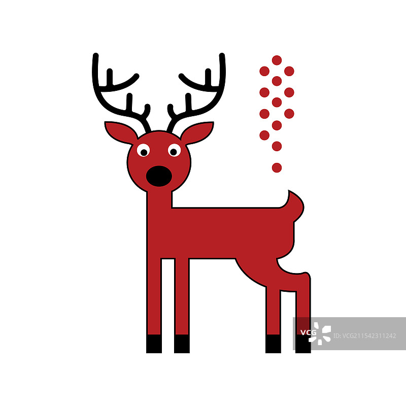 可爱的鹿，孤立无援图片素材