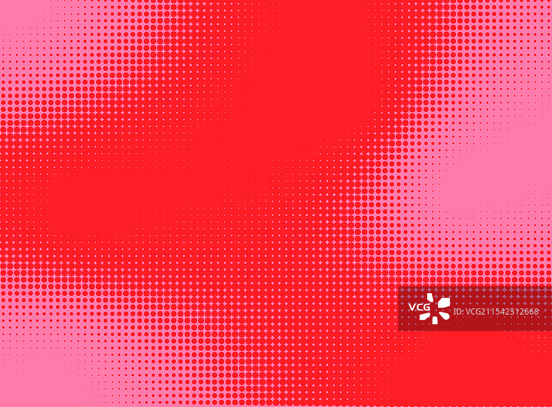 红色和粉色的渐变半色调点状图案图片素材