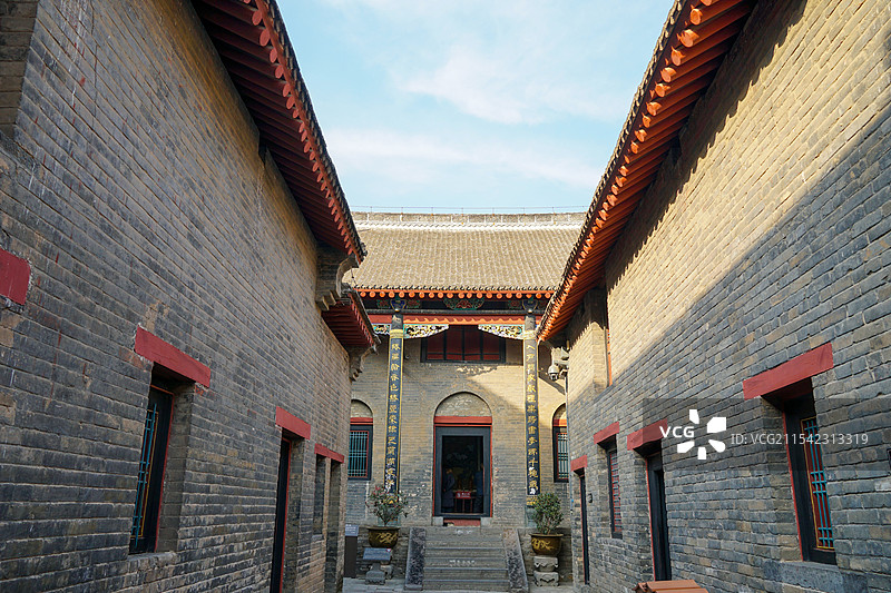 河南省郑州市巩义市，全国重点文物保护单位康百万庄园图片素材