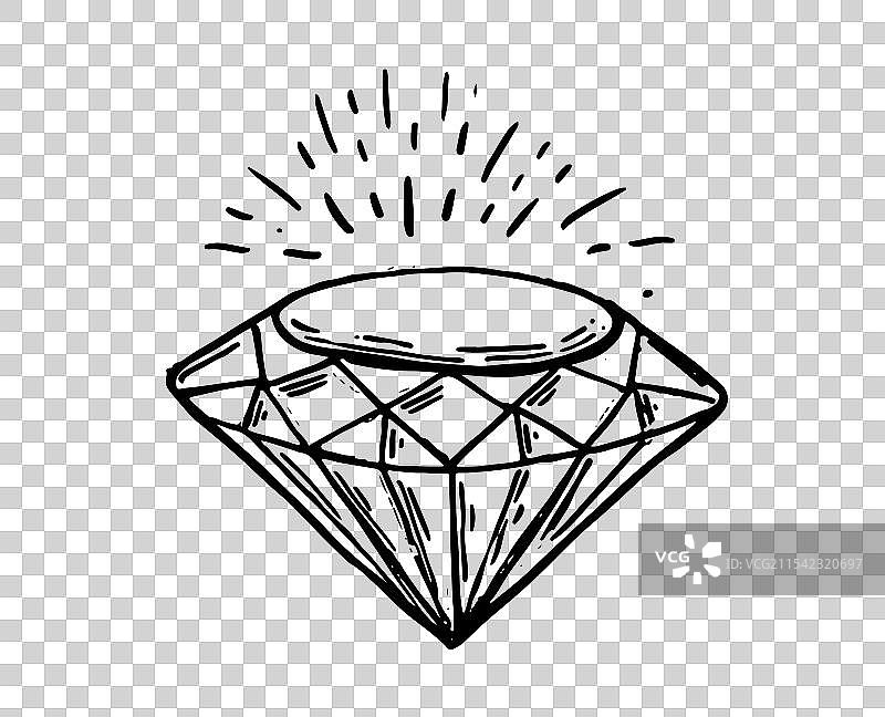 水晶手绘图片素材