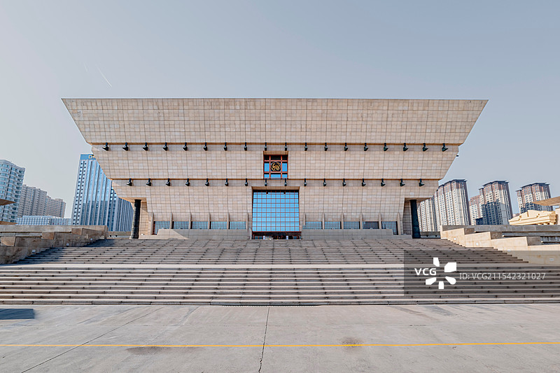 山西省博物院建筑外立面图片素材