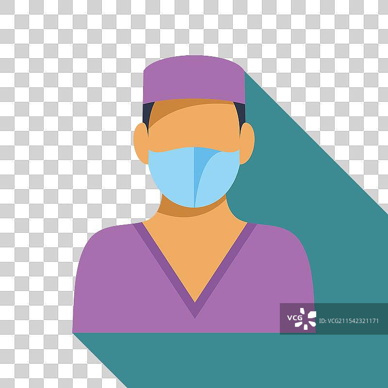 佩戴防护口罩的医疗专业人员图片素材