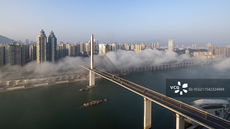 重庆嘉陵江石门大桥图片素材