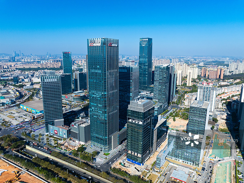 广东省广州市番禺区万博CBD航拍图片素材