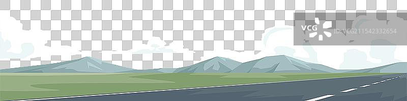 辽阔宁静的公路风景图片素材