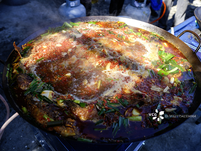 云南大理酸辣鱼图片素材