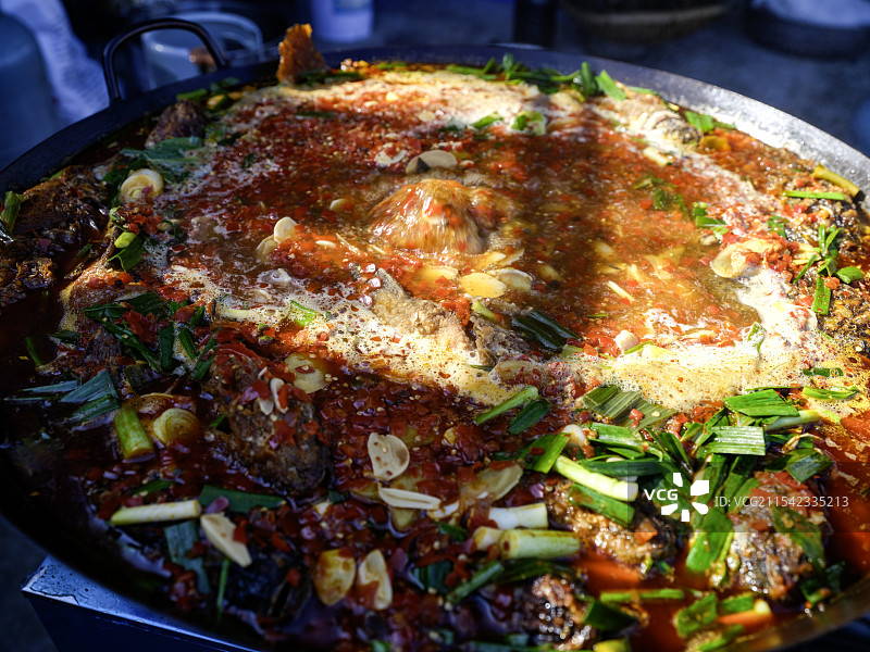 云南大理酸辣鱼图片素材