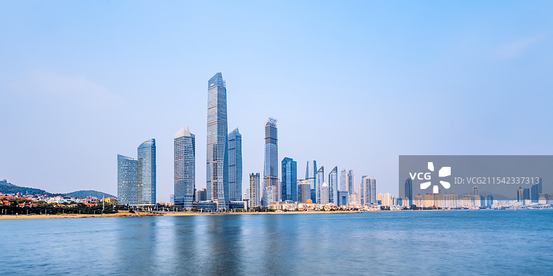 中国山东青岛浮山湾建筑群风光图片素材
