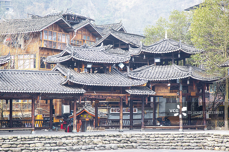 贵州省黔东南州雷山县“西江千户苗寨”图片素材