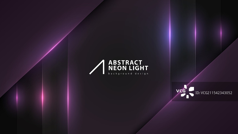 紫色发光线条抽象极简霓虹背景图片素材