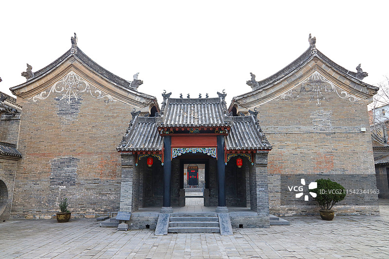 河南省郑州市巩义市，全国重点文物保护单位康百万庄园图片素材