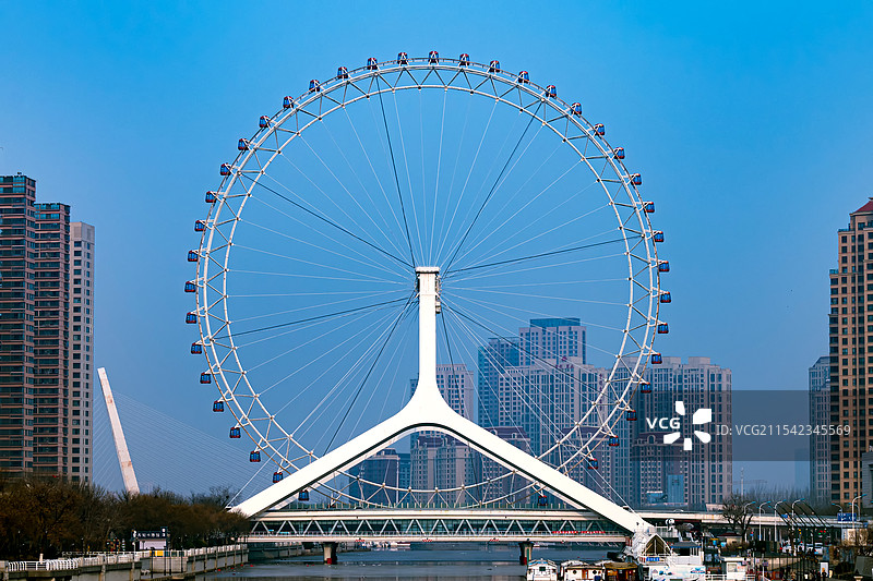 天津之眼摩天轮图片素材
