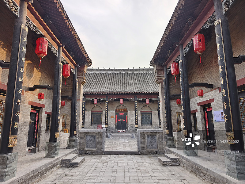 河南省郑州市巩义市，全国重点文物保护单位康百万庄园图片素材