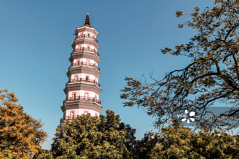 东莞万江金鳌洲塔图片素材
