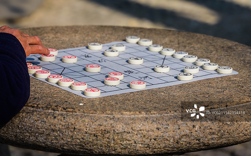 没有对手的中国象棋游戏图片素材