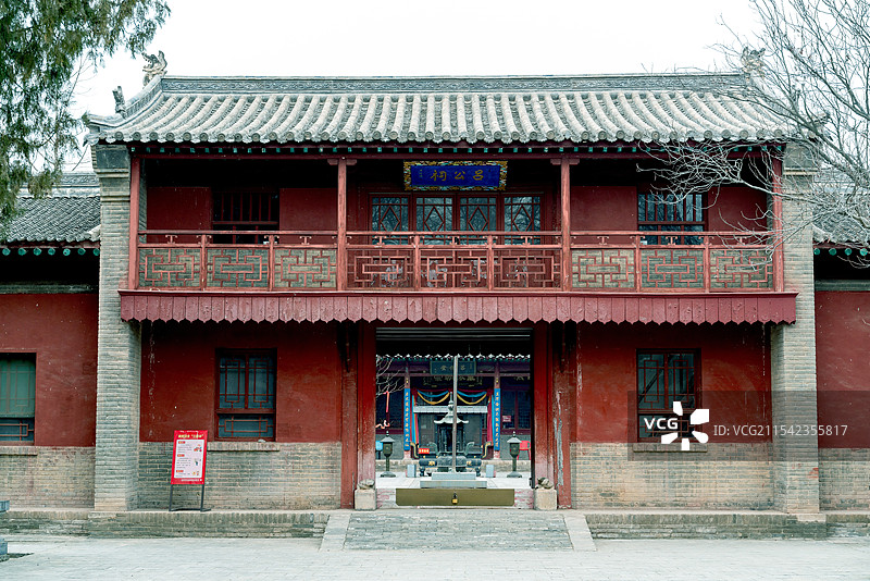 山西运城市芮城永乐宫内的吕公寺图片素材