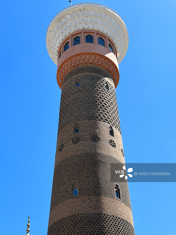 新疆乌鲁木齐国际大巴扎的高塔图片素材