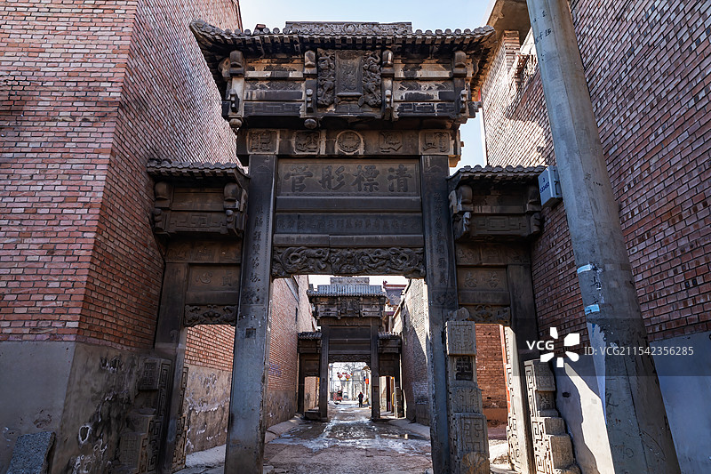 襄汾李氏节孝坊图片素材