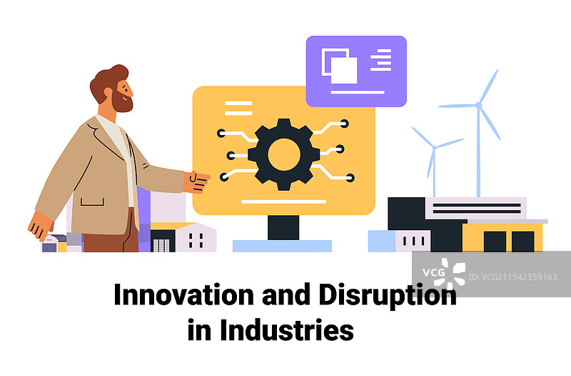 商人使用数字设备屏幕技术图片素材